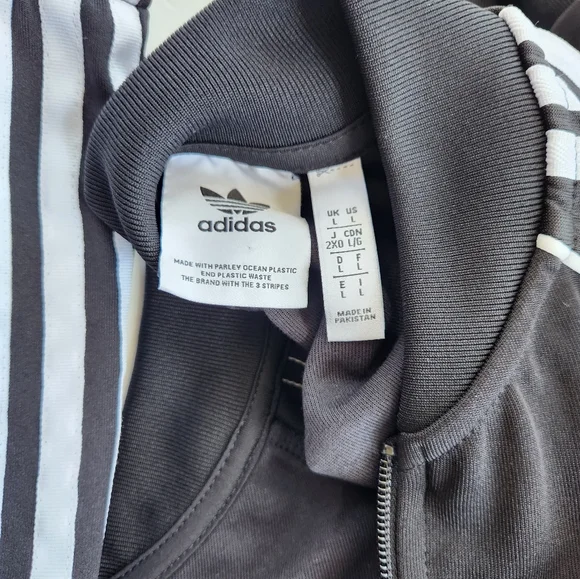 Adidas Black Tracksuit with White Stripes - Picture 6 of 11